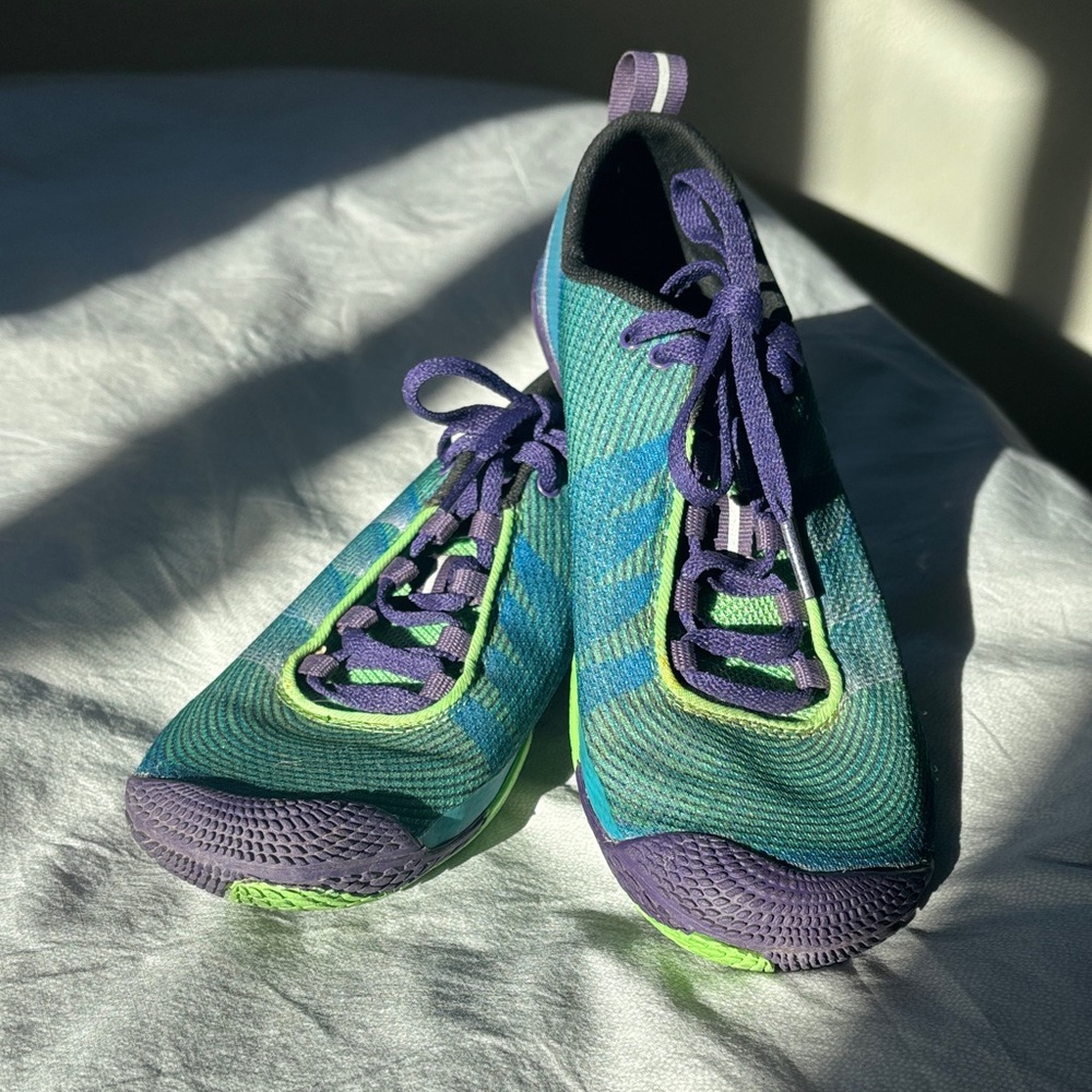 Merrell Blue Purple and Green Athletic Sneakers Low Profile